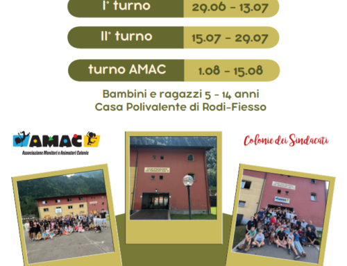 Aperte le iscrizioni alla colonia 2026!